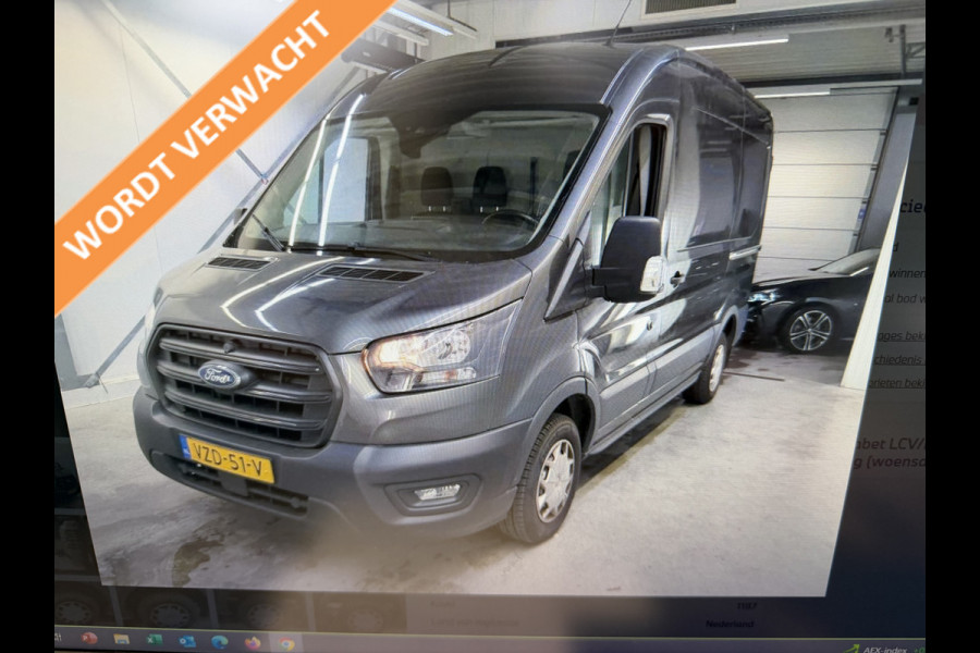 Ford Transit 290 2.0 TDCI L2H2 Trend / vaste prijs rijklaar € 25.950 ex btw / lease vanaf € 424 / euro 6 / bpm vrij / ingerichte laadruimte / onderweg naar ons toe