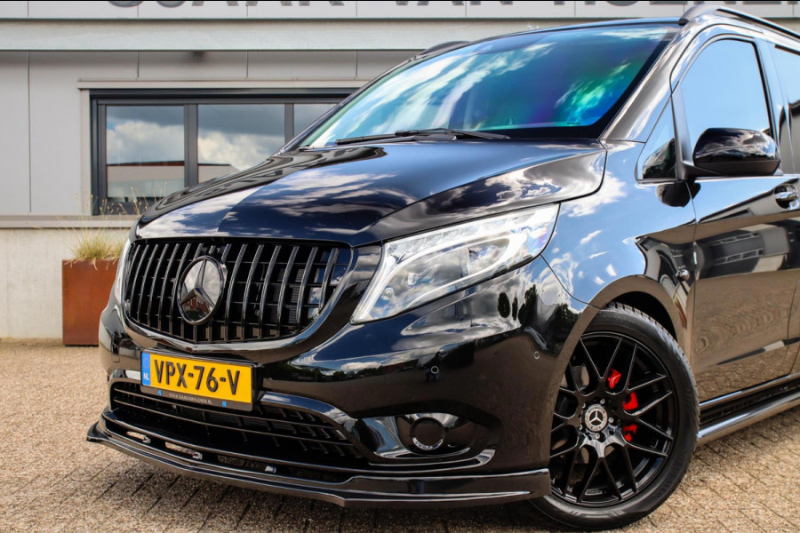 Mercedes-Benz Vito 114 CDI Lang AMG Edition 9G Automaat! UNIEK! NIEUW|LED|NAVI CarPlay|Camera|Leder|SideBars|Spoiler|19inch|Black