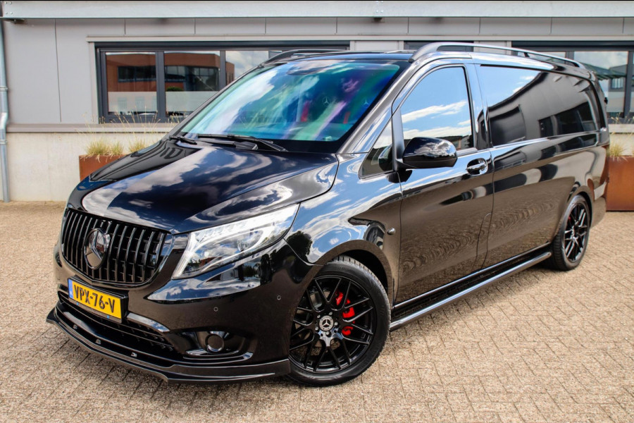 Mercedes-Benz Vito 114 CDI Lang AMG Edition 9G Automaat! UNIEK! NIEUW|LED|NAVI CarPlay|Camera|Leder|SideBars|Spoiler|19inch|Black