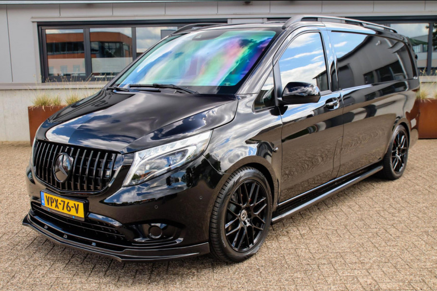 Mercedes-Benz Vito 114 CDI Lang AMG Edition 9G Automaat! UNIEK! NIEUW|LED|NAVI CarPlay|Camera|Leder|SideBars|Spoiler|19inch|Black
