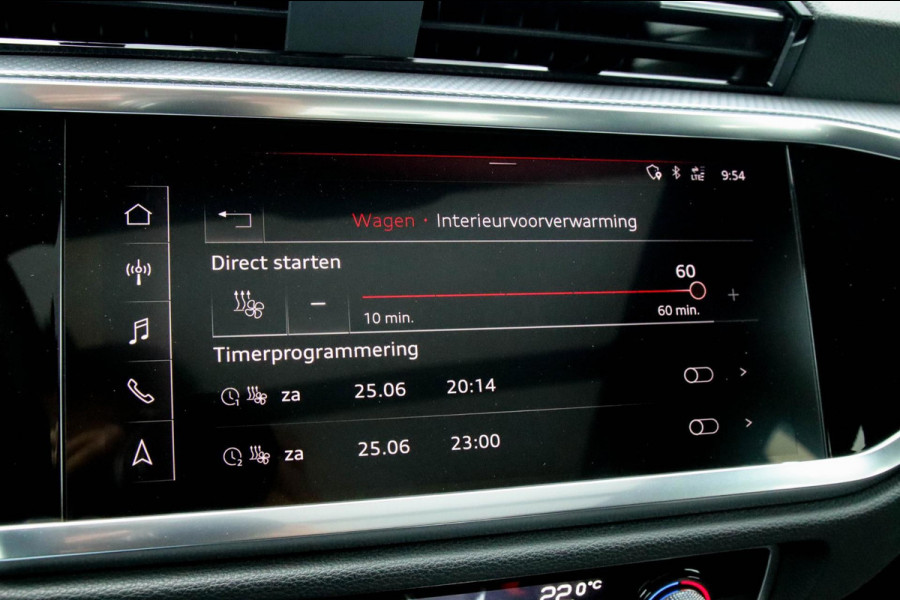Audi Q3 40 2.0TFSI Quattro Edition One S-line 190pk S-Tronic 1e Eig|Panoramadak|Virtual Cockpit|LED Matrix|Leder|Black|20|Trekhaak
