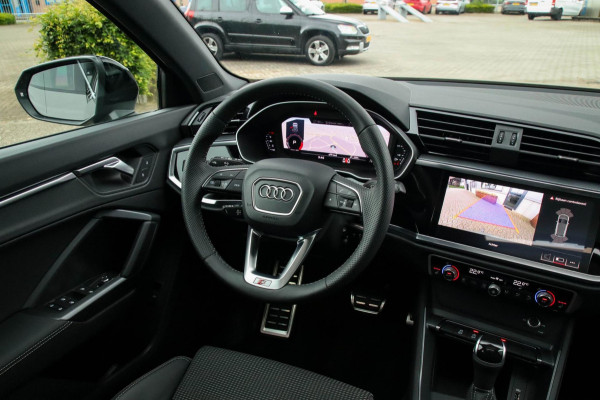 Audi Q3 40 2.0TFSI Quattro Edition One S-line 190pk S-Tronic 1e Eig|Panoramadak|Virtual Cockpit|LED Matrix|Leder|Black|20|Trekhaak