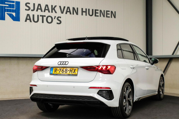 Audi A3 Sportback 35 1.5 TFSI S Edition One S-line 150pk S-Tronic Lederen kuipstoelen|Virtual Cockpit|Panoramadak|LED Matrix|Black