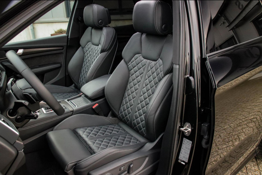 Audi Q5 3.0TFSI SQ5 Quattro S-Line 354pk Automaat! 1e Eig|DLR|Luchtvering|Kuipstoelen|Panoramadak|Virtual Cockpit|Black|Carbon|22