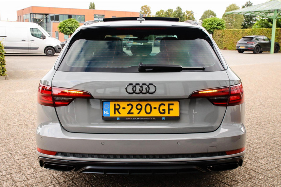 Audi A4 Avant 40 2.0TFSI S line Black Edition Facelift 190pk S-Tronic! 1e Eig|DLR|Panoramadak|Virtual Cockpit|Leder|LED|Black|19