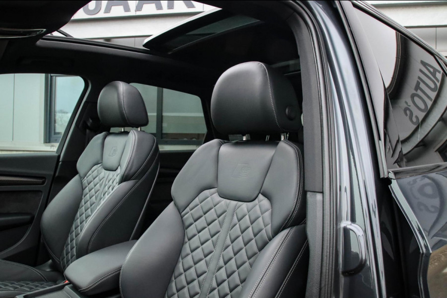 Audi SQ5 3.0TFSI Q5 Quattro S-Line 354pk Automaat! 2e Eig|DLR|Luchtvering|Kuipstoelen|Panoramadak|Virtual Cockpit|Black|Carbon|22