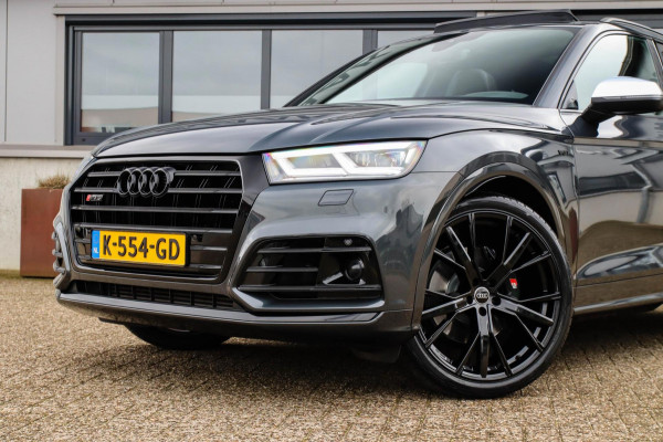Audi SQ5 3.0TFSI Q5 Quattro S-Line 354pk Automaat! 2e Eig|DLR|Luchtvering|Kuipstoelen|Panoramadak|Virtual Cockpit|Black|Carbon|22