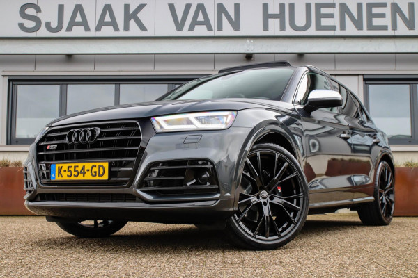 Audi SQ5 3.0TFSI Q5 Quattro S-Line 354pk Automaat! 2e Eig|DLR|Luchtvering|Kuipstoelen|Panoramadak|Virtual Cockpit|Black|Carbon|22