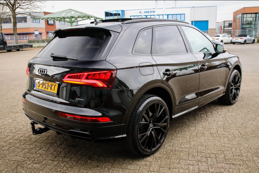 Audi Q5 2.0 TFSI Quattro Pro Line S S-Line 252pk Automaat! 1e Eig|DLR|Panoramadak|Virtual Cockpit|LED Matrix|Black|22inch|Trekhaak