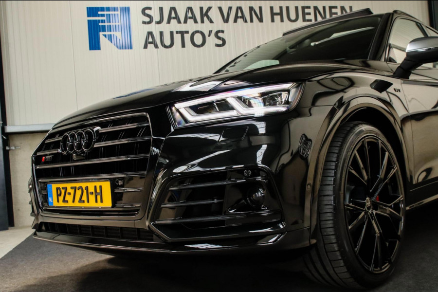 Audi SQ5 3.0TFSI Q5 Quattro S-Line 354pk Automaat! 1e Eig|NL|DLR|Luchtvering|Kuipstoelen|Panoramadak|Virtual Cockpit|Black|Carbon
