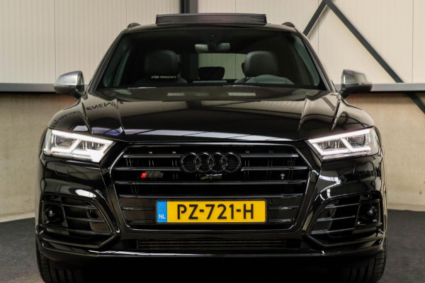 Audi SQ5 3.0TFSI Q5 Quattro S-Line 354pk Automaat! 1e Eig|NL|DLR|Luchtvering|Kuipstoelen|Panoramadak|Virtual Cockpit|Black|Carbon