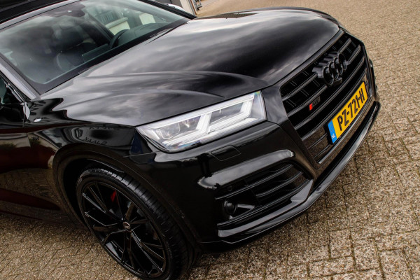 Audi SQ5 3.0TFSI Q5 Quattro S-Line 354pk Automaat! 1e Eig|NL|DLR|Luchtvering|Kuipstoelen|Panoramadak|Virtual Cockpit|Black|Carbon