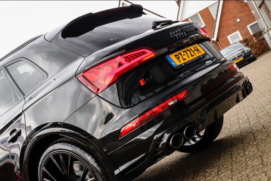 Audi SQ5 3.0TFSI Q5 Quattro S-Line 354pk Automaat! 1e Eig|NL|DLR|Luchtvering|Kuipstoelen|Panoramadak|Virtual Cockpit|Black|Carbon