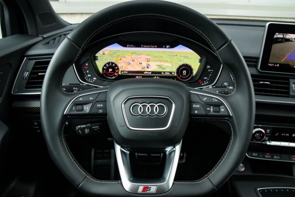 Audi Q5 3.0TFSI SQ5 Quattro S-Line 354pk Automaat! 2e Eig|DLR|Luchtvering|Kuipstoelen|Panoramadak|Virtual Cockpit|Black|Carbon|22