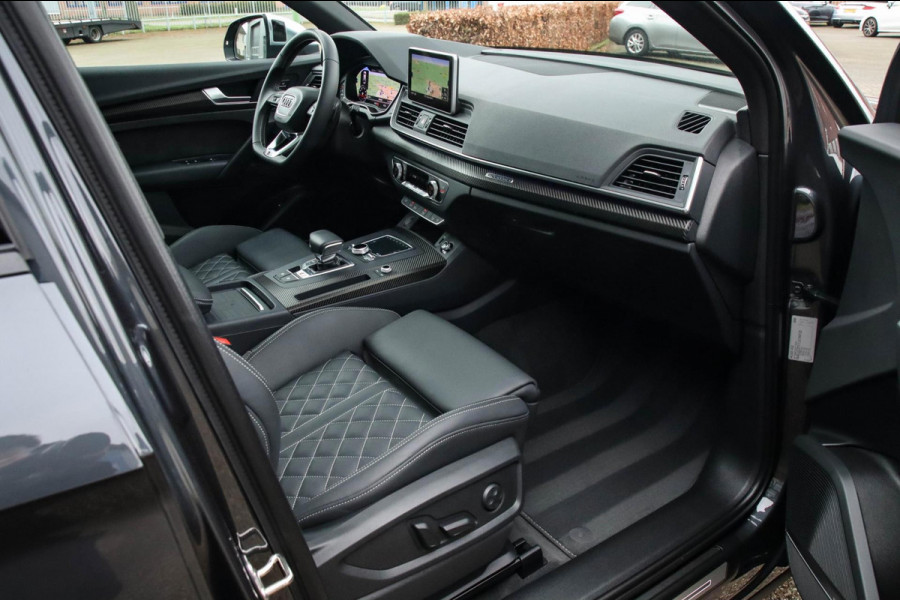 Audi Q5 3.0TFSI SQ5 Quattro S-Line 354pk Automaat! 2e Eig|DLR|Luchtvering|Kuipstoelen|Panoramadak|Virtual Cockpit|Black|Carbon|22