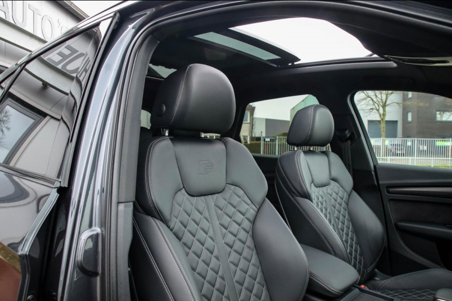 Audi Q5 3.0TFSI SQ5 Quattro S-Line 354pk Automaat! 2e Eig|DLR|Luchtvering|Kuipstoelen|Panoramadak|Virtual Cockpit|Black|Carbon|22