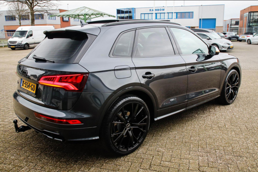 Audi Q5 3.0TFSI SQ5 Quattro S-Line 354pk Automaat! 2e Eig|DLR|Luchtvering|Kuipstoelen|Panoramadak|Virtual Cockpit|Black|Carbon|22
