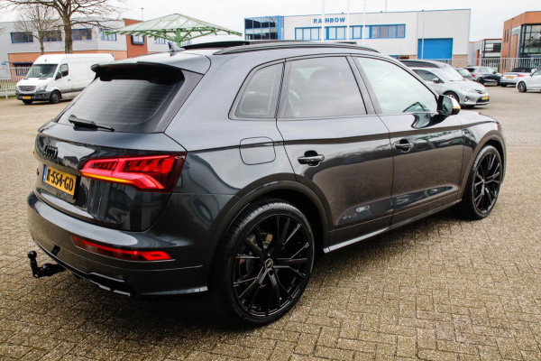 Audi Q5 3.0TFSI SQ5 Quattro S-Line 354pk Automaat! 2e Eig|DLR|Luchtvering|Kuipstoelen|Panoramadak|Virtual Cockpit|Black|Carbon|22