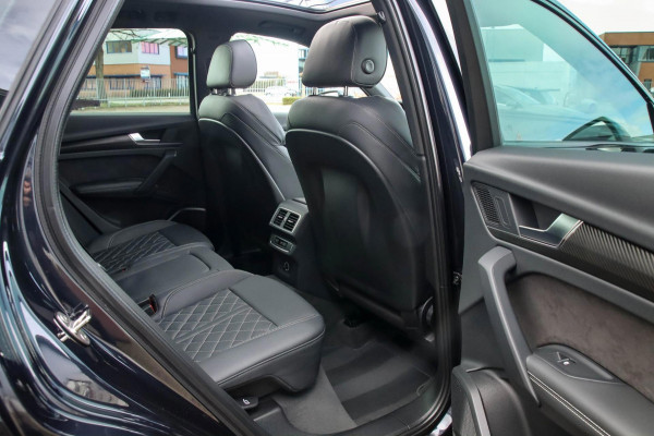 Audi Q5 2.0 TFSI Quattro Pro Line S S-Line 252pk Automaat! 1e|NL|DLR|Luchtvering|Kuipstoelen|Panoramadak|Virtual Cockpit|B&O|Black