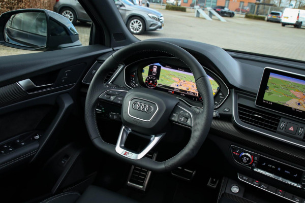 Audi Q5 2.0 TFSI Quattro Pro Line S S-Line 252pk Automaat! 1e|NL|DLR|Luchtvering|Kuipstoelen|Panoramadak|Virtual Cockpit|B&O|Black