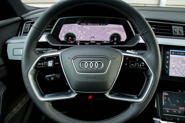 Audi e-tron Sportback 55 Quattro S Edition Pro Line S S-Line 408pk 12%|1e|NL|DLR|Panoramadak|Virtual Cockpit|Luchtvering|360|Black