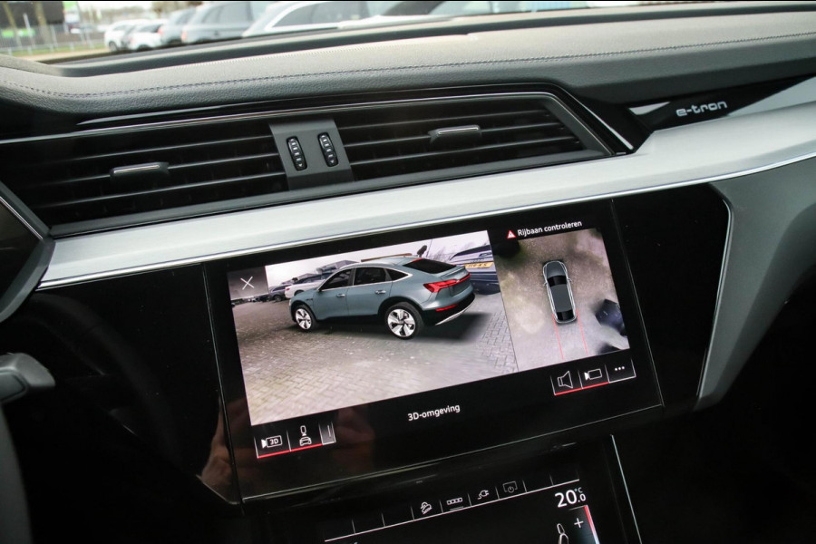 Audi e-tron Sportback 55 Quattro S Edition Pro Line S S-Line 408pk 12%|1e|NL|DLR|Panoramadak|Virtual Cockpit|Luchtvering|360|Black
