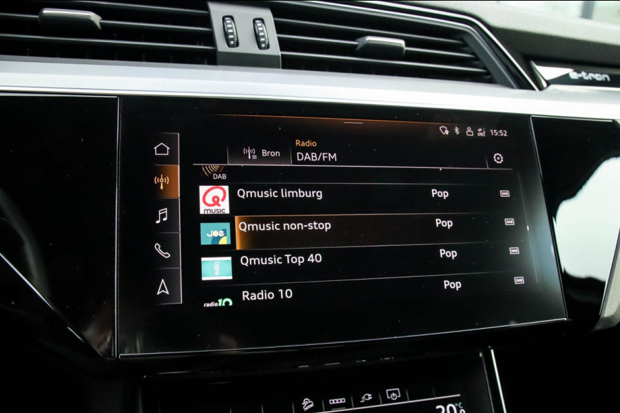 Audi e-tron Sportback 55 Quattro S Edition Pro Line S S-Line 408pk 12%|1e|NL|DLR|Panoramadak|Virtual Cockpit|Luchtvering|360|Black