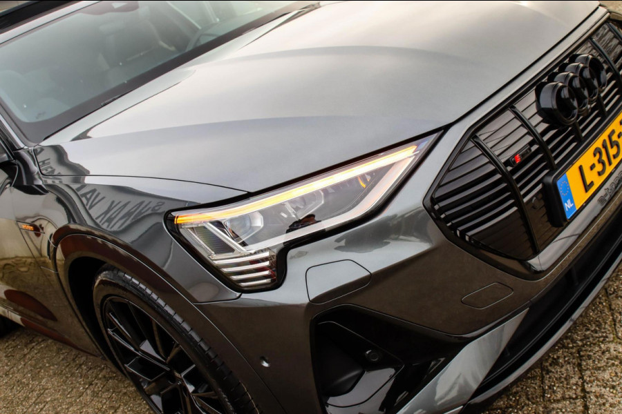 Audi e-tron Sportback 55 Quattro S Edition Pro Line S S-Line 408pk 12%|1e|NL|DLR|Panoramadak|Virtual Cockpit|Luchtvering|360|Black