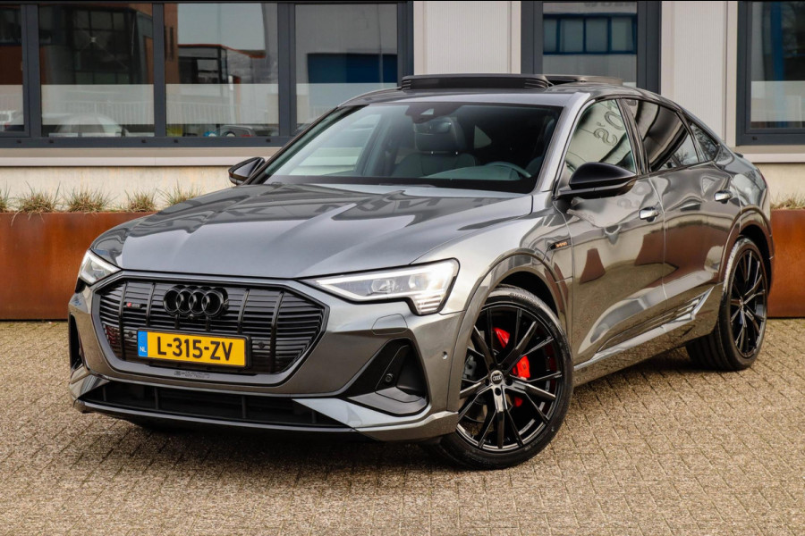 Audi e-tron Sportback 55 Quattro S Edition Pro Line S S-Line 408pk 12%|1e|NL|DLR|Panoramadak|Virtual Cockpit|Luchtvering|360|Black