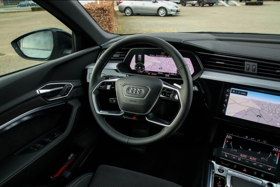 Audi e-tron Sportback 55 Quattro S Edition Pro Line S S-Line 408pk 12%|1e|NL|DLR|Panoramadak|Virtual Cockpit|Luchtvering|360|Black