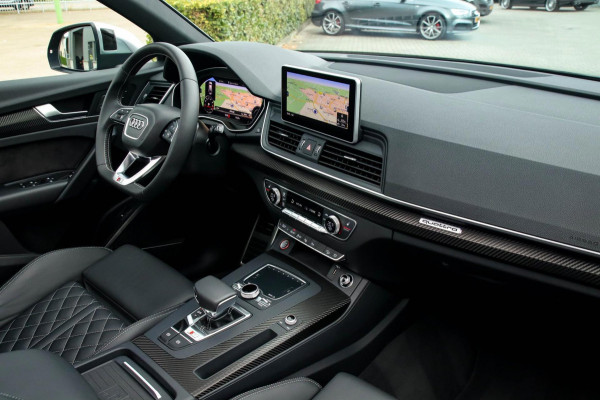 Audi SQ5 3.0TFSI Q5 Quattro S-Line 354pk Automaat! 1e Eig|DLR|Luchtvering|Kuipstoelen|Panoramadak|Virtual Cockpit|Black|Carbon|22