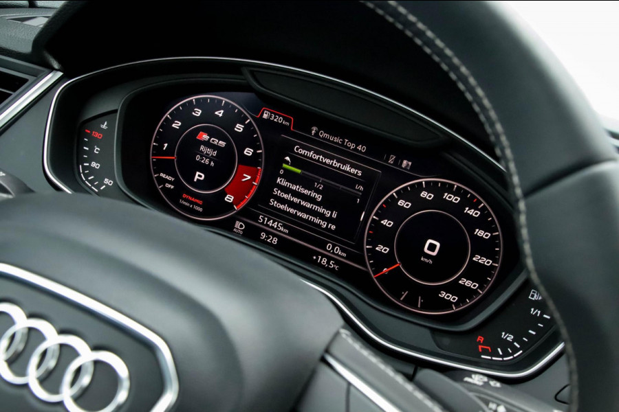 Audi SQ5 3.0TFSI Q5 Quattro S-Line 354pk Automaat! 1e Eig|DLR|Luchtvering|Kuipstoelen|Panoramadak|Virtual Cockpit|Black|Carbon|22