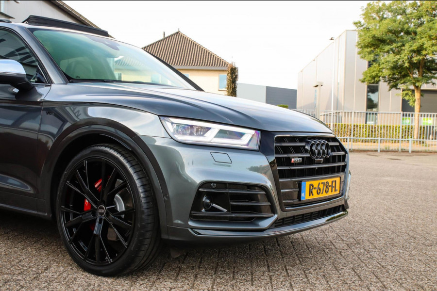 Audi SQ5 3.0TFSI Q5 Quattro S-Line 354pk Automaat! 1e Eig|DLR|Luchtvering|Kuipstoelen|Panoramadak|Virtual Cockpit|Black|Carbon|22