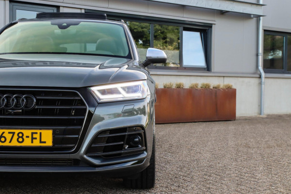 Audi SQ5 3.0TFSI Q5 Quattro S-Line 354pk Automaat! 1e Eig|DLR|Luchtvering|Kuipstoelen|Panoramadak|Virtual Cockpit|Black|Carbon|22