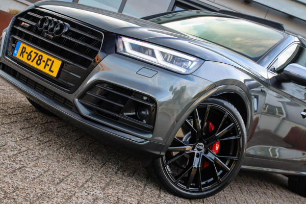 Audi SQ5 3.0TFSI Q5 Quattro S-Line 354pk Automaat! 1e Eig|DLR|Luchtvering|Kuipstoelen|Panoramadak|Virtual Cockpit|Black|Carbon|22