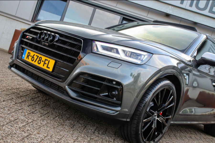 Audi SQ5 3.0TFSI Q5 Quattro S-Line 354pk Automaat! 1e Eig|DLR|Luchtvering|Kuipstoelen|Panoramadak|Virtual Cockpit|Black|Carbon|22