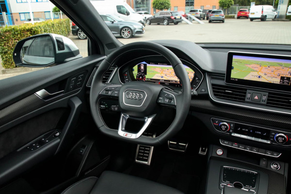 Audi SQ5 3.0TFSI Q5 Quattro S-Line 354pk Automaat! 1e Eig|DLR|Luchtvering|Kuipstoelen|Panoramadak|Virtual Cockpit|Black|Carbon|22
