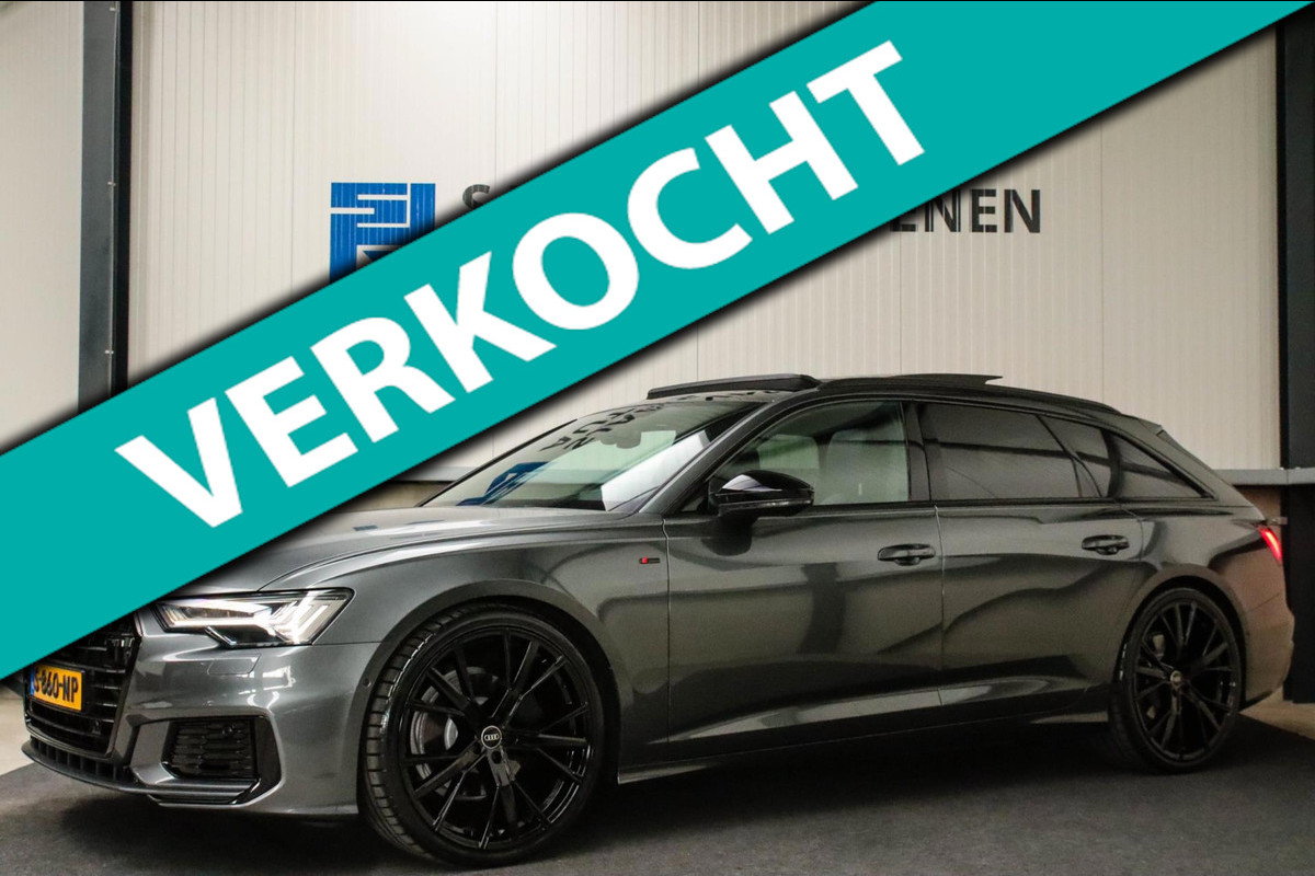 Audi A6 Avant 45 2.0TFSI Quattro S line Edition 245pk Automaat! 1e|Panoramadak|Virtual Cockpit|Leder|HD Matrix LED|Black|Trekhaak
