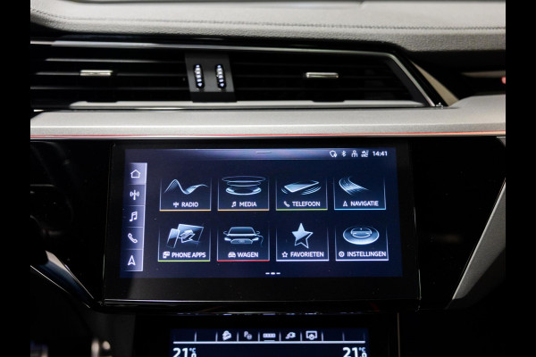 Audi Q8 Sportback e-tron 50 quattro S-Line Edition 95 kWh SOH 90% / 340pk / NAP / Panorama dak / Leder / Elektrische stoelverstelling met geheugen /