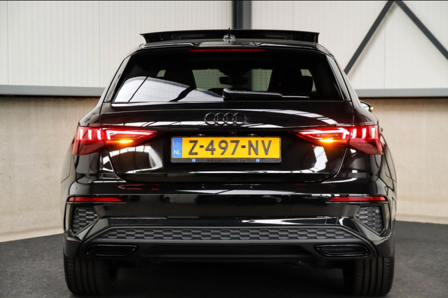 Audi A3 Sportback 40 TFSI e PHEV S Edition S-line 204pk S-Tronic! 1e|DLR|Panoramadak|Virtual Cockpit|Kuipstoelen|LED Matrix|Black
