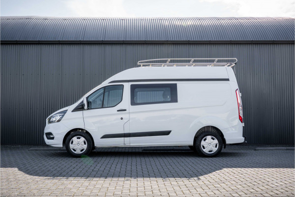 Ford Transit Custom 2.0 EcoBlue | L2H2 | Dubbele Cabine | Cruise | 1e Eigenaar | PDC | Stoelverw. | Airco | Trekhaak | Imperiaal