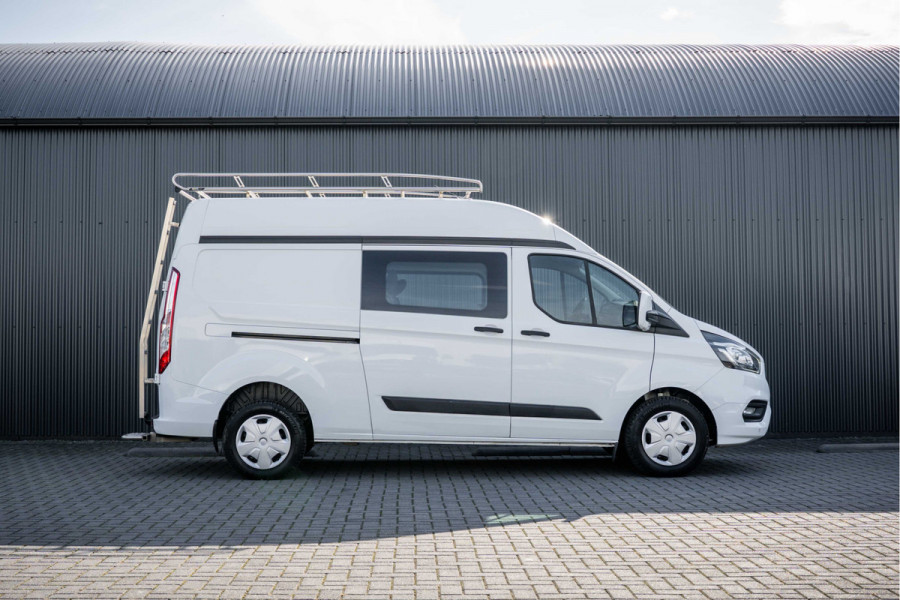 Ford Transit Custom 2.0 EcoBlue | L2H2 | Dubbele Cabine | Cruise | 1e Eigenaar | PDC | Stoelverw. | Airco | Trekhaak | Imperiaal