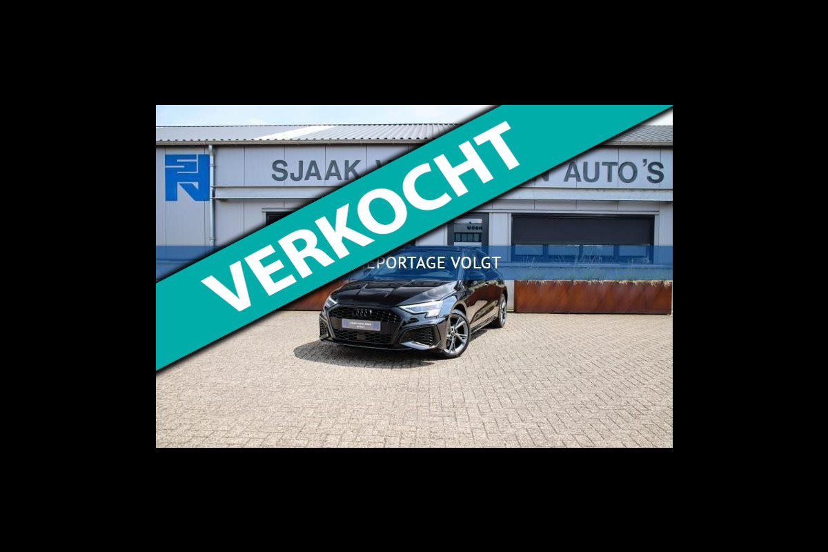Audi A3 Sportback 40 TFSI e PHEV S Edition S-line 204pk S-Tronic! 1e|Panoramadak|Virtual Cockpit|Leder elektrisch|LED Matrix|Black