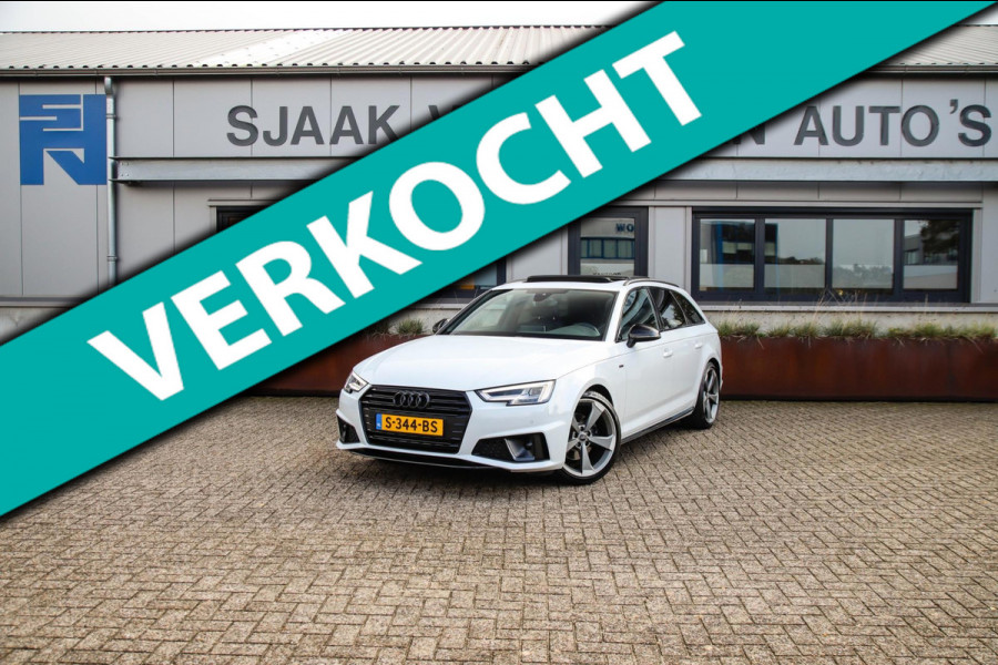 Audi A4 Avant 40 2.0TFSI S line Black Edition Facelift 190pk S-Tronic|Dealer|Panoramadak|Virtual Cockpit|Leder|LED Matrix|Black|19