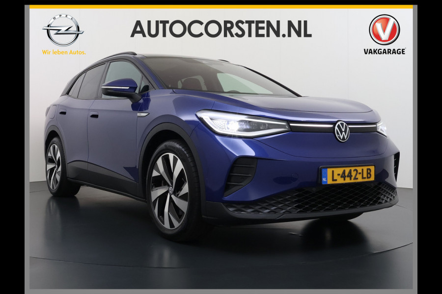 Volkswagen ID.4 82kWh 204PK Trekhaak Panoramadak SOH 90% Camera 3-Zone Ecc Adap.Cruise Matrix Led Led-a-lich dynamisch Apple Carplay Android Auto Isofix Privacy Glas Lmv 20" Led 1.000KG Trekgewicht 1e Eigenaar Origineel Nederlandse Auto