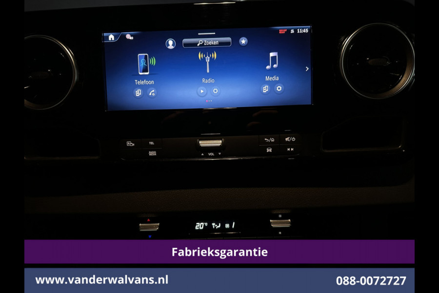 Mercedes-Benz Sprinter 317 CDI 170pk L3H2 Fabrieksgarantie Euro6 Airco | XL MBUX | Camera | LED | Adaptieve Cruiscontrol Parkeersensoren, Bijrijdersbank