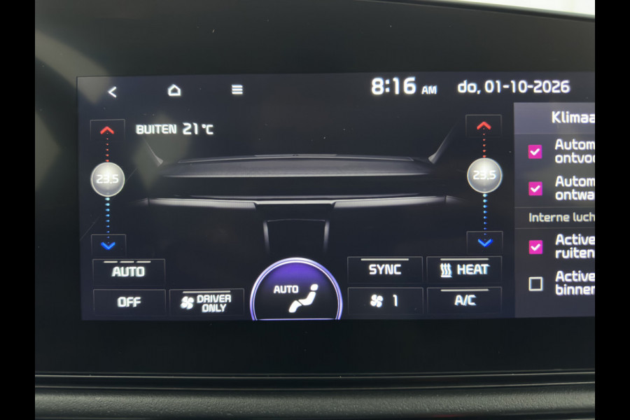 Kia Niro EV DynamicLine 64.8 kWh [3-Fase-11kW] {SoH-100%} (INCL-BTW) Aut. *LEATHER-FABRIC | ADAPTIVE-CRUISE | DIGI-COCKPIT | KEYLESS | CAMERA | DAB | COMFORTSEATS | SHIFTPADDLES | ECC | PDC | CARPLAY | 17''ALU*