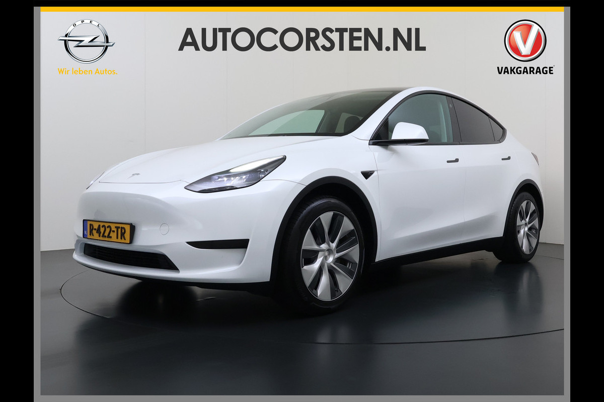 Tesla Model Y RWD 300PK SOH 90% Trekhaak Warmtepomp LFP-Accu Premium-Audio AMD Ryzen™ Camera's Navi Ecc Led Lmv 19" Privacy Glas Leder Stoel+Stuurverwarming Panoramadak Bluetooth Elek.Achterklep 1.600KG Trekgewicht 1e Eigenaar Origineel Nederlandse Auto