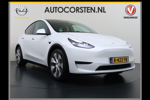 Tesla Model Y RWD 300PK SOH 90% Trekhaak Warmtepomp LFP-Accu Premium-Audio AMD Ryzen™ Camera's Navi Ecc Led Lmv 19" Privacy Glas Leder Stoel+Stuurverwarming Panoramadak Bluetooth Elek.Achterklep 1.600KG Trekgewicht 1e Eigenaar Origineel Nederlandse Auto