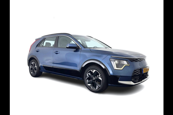 Kia Niro EV DynamicLine 64.8 kWh [3-Fase-11kW] {SoH-100%} (INCL-BTW) Aut. *LEATHER-FABRIC | ADAPTIVE-CRUISE | DIGI-COCKPIT | KEYLESS | CAMERA | DAB | COMFORTSEATS | SHIFTPADDLES | ECC | PDC | CARPLAY | 17''ALU*